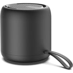 Bluetooth-högtalare, Bärbar Mini Trådlös Högtalare Bluetooth 5.0 Utomhushögtalare med HD Stereo HiFi Bas, 1200mAh Batteri för Dusch, Resa, Sport black