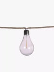 NOMA Jute Rope 20 Hanging Festoon Outdoor Bulb Lights, Warm White