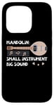 Coque pour iPhone 15 Pro Mandoline Petit Instrument Grand Son Mandoline Joueur Musicien