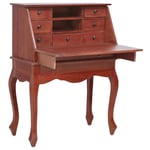 Bureau secr�taire Marron 78x42x103 cm Bois d'acajou massif