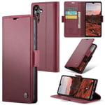 Samsung Galaxy A05S      Pu Wallet Case    [Maroon]