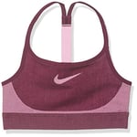 Nike G NK Bra Seamless Soutien-Gorge de Sport Fille, Bordeaux/Pink Rise/Pink Rise, FR : XL (Taille Fabricant : XL)