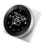 Hom-io | Chronothermostat Smart Wi-Fi PLUS pour Chaudière et Chaudière à Gaz, Thermostat Numérique, Réglez et Gérez La Température, Horaire Hebdomadaire, Écran LCD Tactile