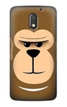 Cute Grumpy Monkey Cartoon Case Cover For Motorola Moto E3