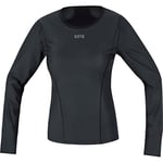 Gorewear Maillot Sous-Couche Coupe-Vent à Manches longues pour Femme, Multisport, GORE WINDSTOPPER