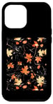 Coque pour iPhone 14 Plus Orange Camo Automne Feuilles d'automne Abstrait Saisonnier