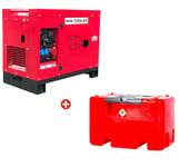 Groupe électrogène diesel 10kW + station de ravitaillement 440L MW Tools DG100EPACK2