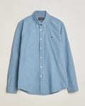 Morris Slim Fit Chambray Shirt Blue