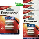 10 x Panasonic CR123A 3V Lithium Photo Battery 123 CR123 DL123 CR17345 Camera