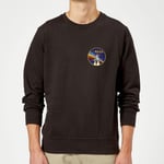 Sweat Homme Fusée Vintage Arc-en-Ciel NASA - Noir - XXL