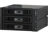 Joujye Jj-N-36Tm Sata-Sas I Ii Iii Kabinett 8,6 Cm X 14,6 Cm For 3Xhdd 6,4 Cm-8,9 Cm 2,5 Tommer-3,5" Svart (Jj-N-36Tm / A 2677)