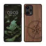 Wooden Case for Xiaomi Poco F5 5G Navigational Compass