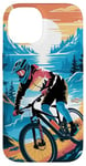 iPhone 14 For Downhill Biking - Retro Mountain Bike Design Case