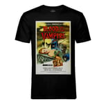 T-Shirt Homme Col Rond Blood Of The Vampire Vieille Affiche Film Rétro Poster Cinéma Vintage