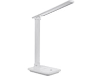 Maclean Mce614w Dimbar Led-Bordslampa Justerbar Fällbar 9W Ip20 3000K 4500K 6500K