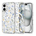 iPhone 16 Tech-Protect MagMood Skal - MagSafe Kompatibel - Spring Flowers