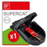 SWISSINNO Piège à Rat Pro SuperCat, Certifié pour Le Respect du Bien-être des Animaux et Une Capture sans failles. Réutilisable, Intérieure + Extérieur. Fabriqué en UE. x1