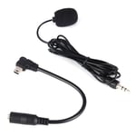 Mini Microphone, 3.5mm External Microphone Clip On Mic with Adapter Cable, for GoPro Hero3 Hero 3+/ Hero4 Black