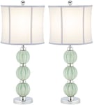 Safavieh Safa Bétail eul4018 a de SET2 A + + to B, lampe de table – Set de 2, Céramique, 13 W, E27, Vert, 30 x 30 x 63.50 cm