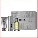 Hugo Boss BOTTLED Gift Set, 100ml EDT Spray + 150ml Deo Spray + 100ml Shower Gel