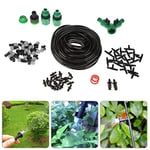 QKP Kit D'arrosage Automatique | Micro Arroseur, Refroidissement De 20m, Kit D'irrigation par Goutte à Goutte, Connecteur De Kits De Tuyaux De Jardin Au