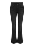 Noisy May NMMARLI NW Bootcut AZ1201BL S Jeans, Noir, 30W x 30L Femme