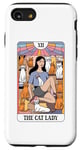 Coque pour iPhone SE (2020) / 7 / 8 The Cat Lady Carte de tarot rétro Motif chat