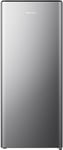 Hisense RR220D4BDE 52cm Freestanding Retro Fridge - 165-litre capacity with 4 star Ice box- Auto Defrost - Wine Rack - Silver - E Rated, H128 x W51.9 x D51.3