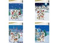 Adventskalender Mfp Papper Klistermärken 245X360mm 8886002