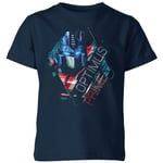 Transformers Optimus Prime Glitch Kids' T-Shirt - Navy - 7-8 Years