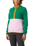 Helly Hansen Women's Daybreak Snap Button Fleece Pullover, Emerald/Multi