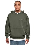 Urban Classics Men's Small Embroidery Hoody Sweatshirt, Bottle Green, M