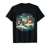 Winter Christmas Tree - Color Illustration - Christmas night T-Shirt