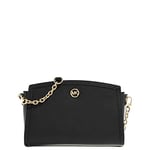 Michael Kors Chantal LG EW XBODY, Bag Women, Black, Taille Unique