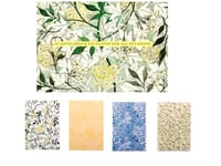 Generic Decorative Blank Notecards Set - William Morris Jasmine Leaf Design - 20 notecards, envelopes - Perfect for Thank You Notes, Get Well Messages, Greetings Cards, Writing Correspondence