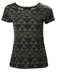 Zelda - Green Black Hyrule Womens T-shirt, L