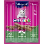 Vitakraft Cat Stick, anka och kanin - 1 st