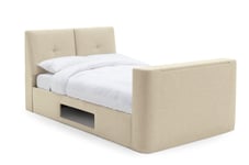 Argos Home Jakob Kingsize TV Ottoman Bed Frame - Natural