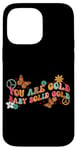 Coque pour iPhone 14 Pro Max You Are Gold Baby Solid Gold Gold Retro Vibes