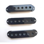 3 Caches Micro Noir pour Stratocaster 52,5 mm