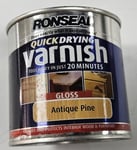 #Ronseal Quick Drying Varnish Antique Pine GLOSS - 250ml LOW ODOUR