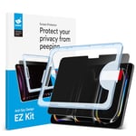 MOBDIK Anti-Espion Protection écran Compatible avec iPad Pro 11 Pouces 2024 M4, Anti-Espion, 9H Verre Trempé, EZ Kit - 1 Pièces