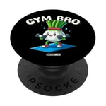 Gym Bro Drôle Poireaux Fitness Entraînement Hommes Femmes Gym PopSockets PopGrip Adhésif