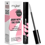 Mylee Enhancing Eyelash Serum for Lashes and Brows - Natural Fuller Thicker Lashes Eyebrows - Strengthening Lengthening Sparse Hairs Rapid Growth Lash Lift - Grow 1mm in 1 Month - Cruelty Free Vegan