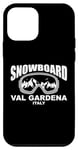 Coque pour iPhone 12 mini Masque de snowboard Val Gardena Italie