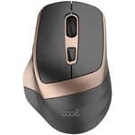 Souris sans Fil silencieuse Cool Ergonomic Noir/doré