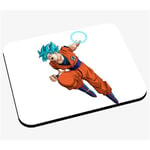 Tapis de souris Dragon ball super son goku cheveux bleus attaque kameha