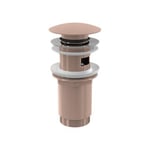 Bonde pour lavabo clic-clac 5/4 " Avec trop-plein, Rose Gold (A392-RG-P)