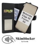 Skimblocker Motorola Edge 50 Fusion 5G Magnet Plånboksfodral (Svart)