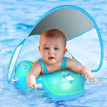 LAYCOL Bouee Bebe Anneau de Bain Piscine Enfant Nouveau Bouée Bébé de 3 à 36 Mois(Bleu, S)